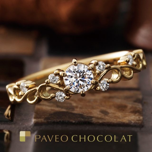 PAVEO CHOCOLAT – フルラージュ 結婚指輪