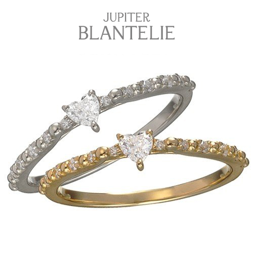 婚約指輪 - JUPITER BLANTELIE(ジュピターブラントリエ) coeur doux [コールドゥ]　穏やかな心　プラチナ　ゴールド