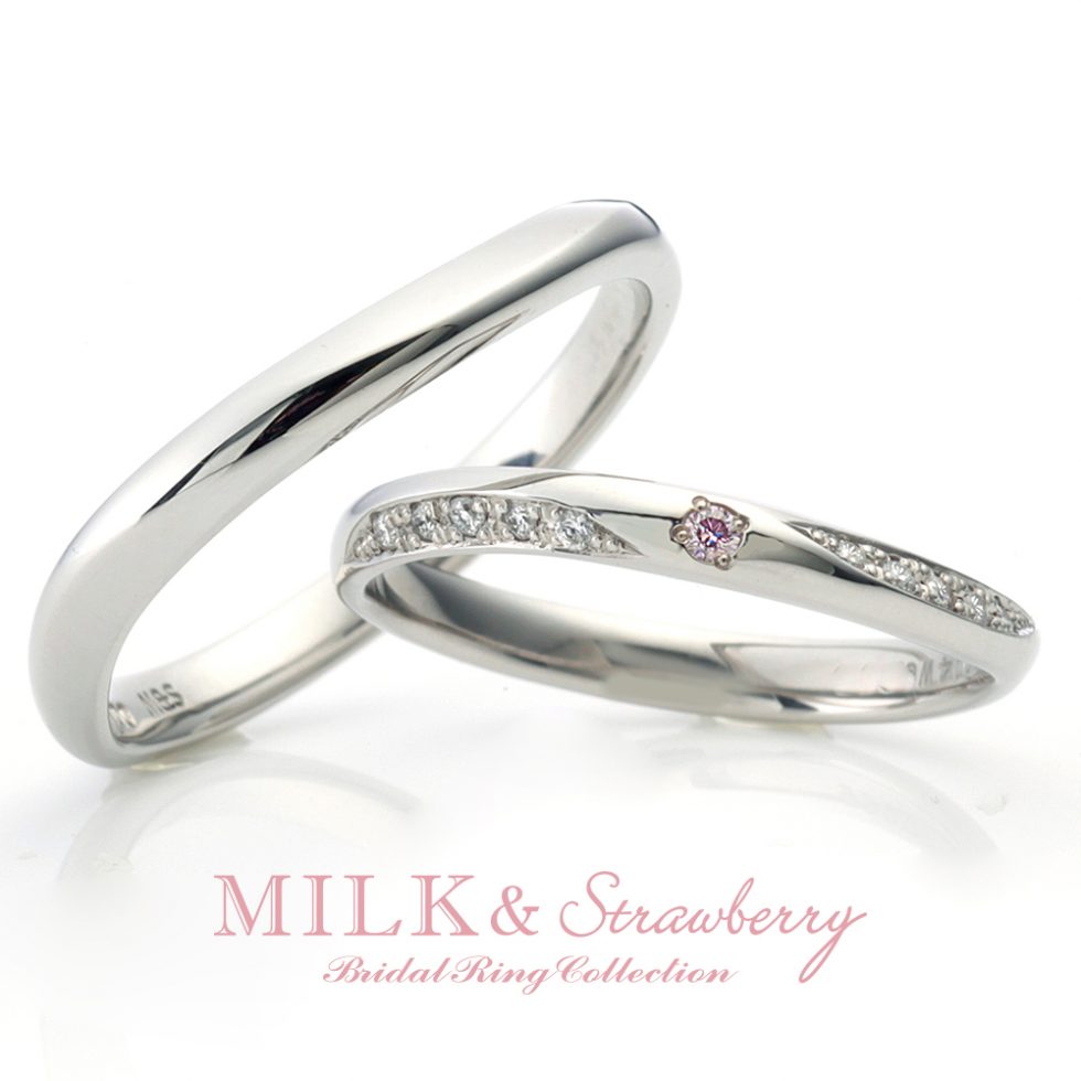 MILK & Strawberry – パステル 結婚指輪