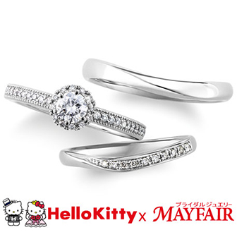 Hello kitty×MAYFAIRの婚約指輪をご紹介！！