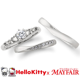 世界中で愛されるHELLO KITTYの結婚指輪・婚約指輪のご紹介♪