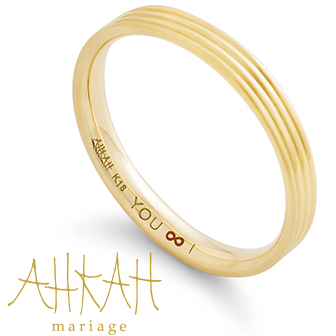結婚指輪　刻印イメージ画像　AHKAH
