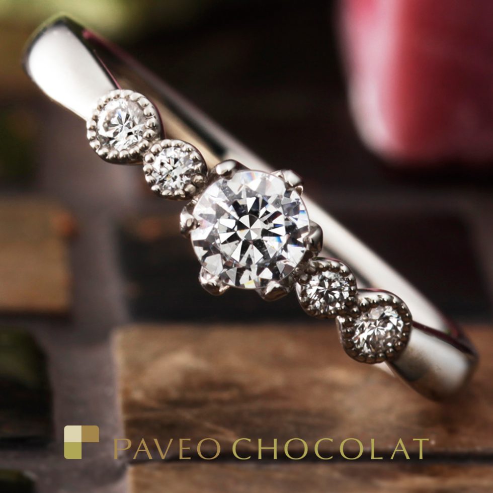 PAVEO CHOCOLAT – バルーン 婚約指輪 | パヴェオショコラ(PAVEO 