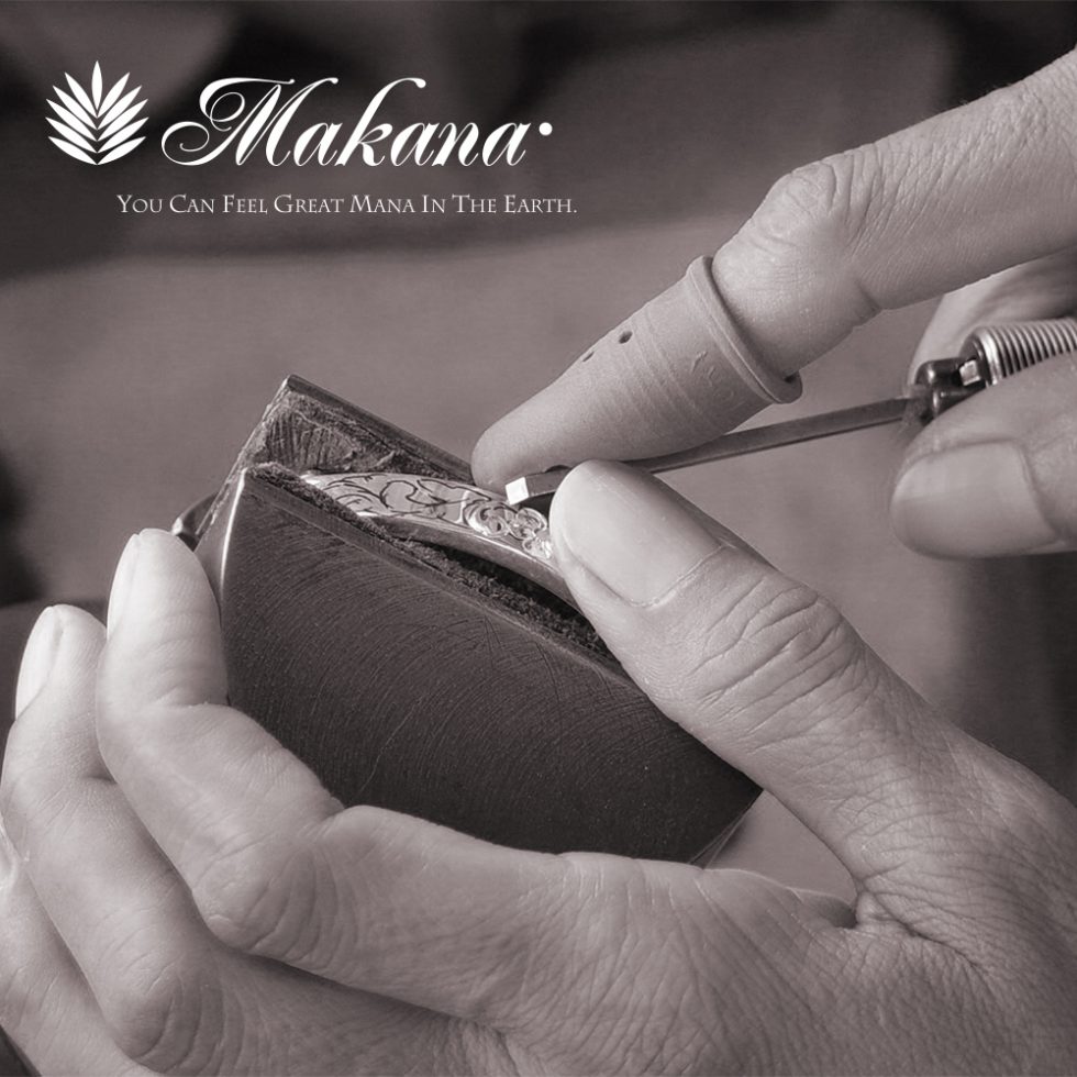 結婚指輪　手彫りイメージ画像　Makana - ハワイアンジュエリー