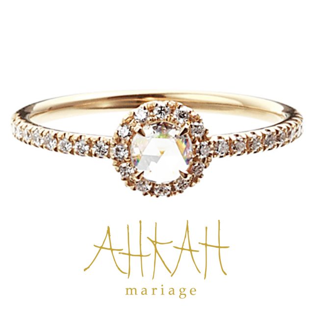 AHKAH – Vivian Rose Ring ゴールド