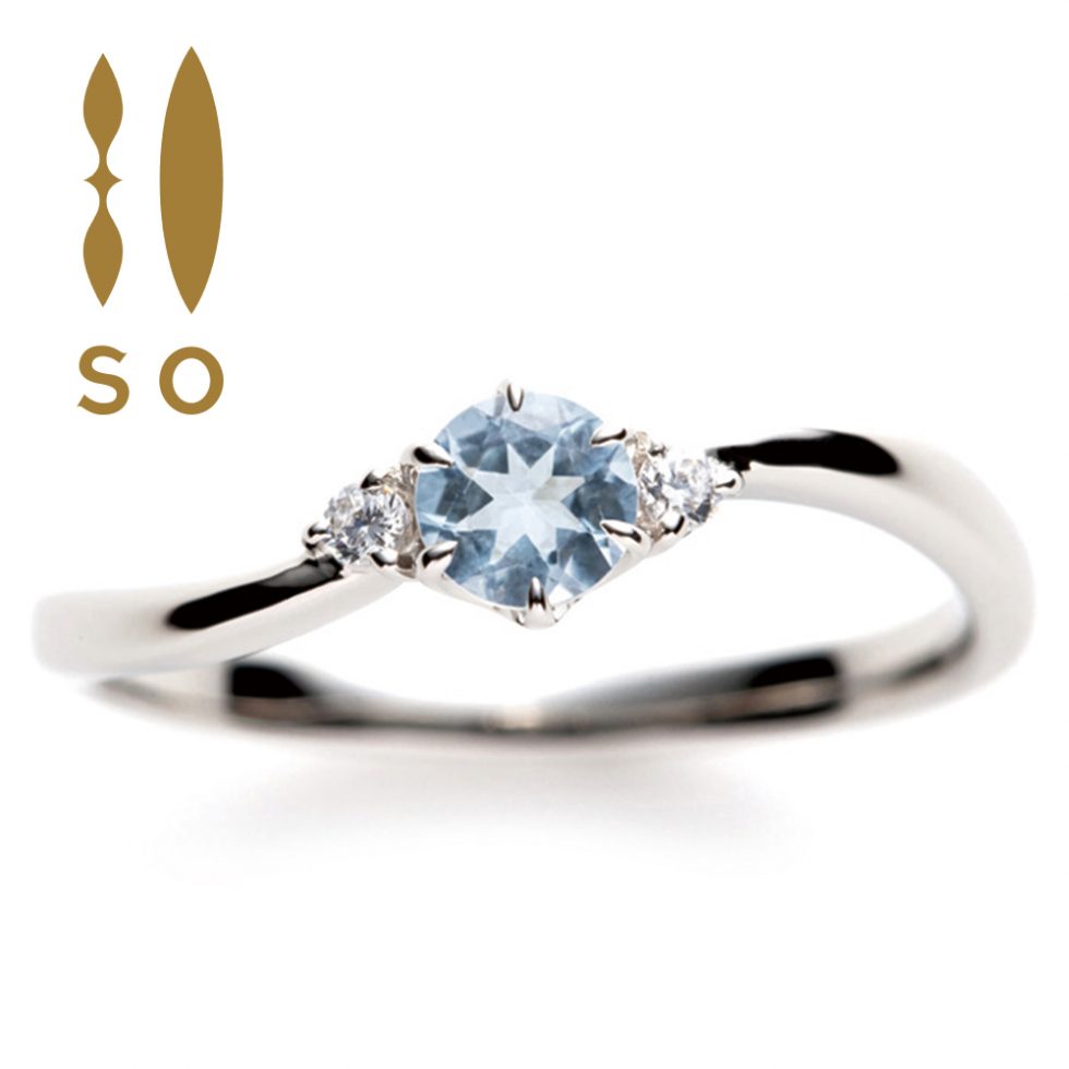 So Beautiful Dream 婚約指輪 〜アクアマリン | ソウ(SO)【カラー  