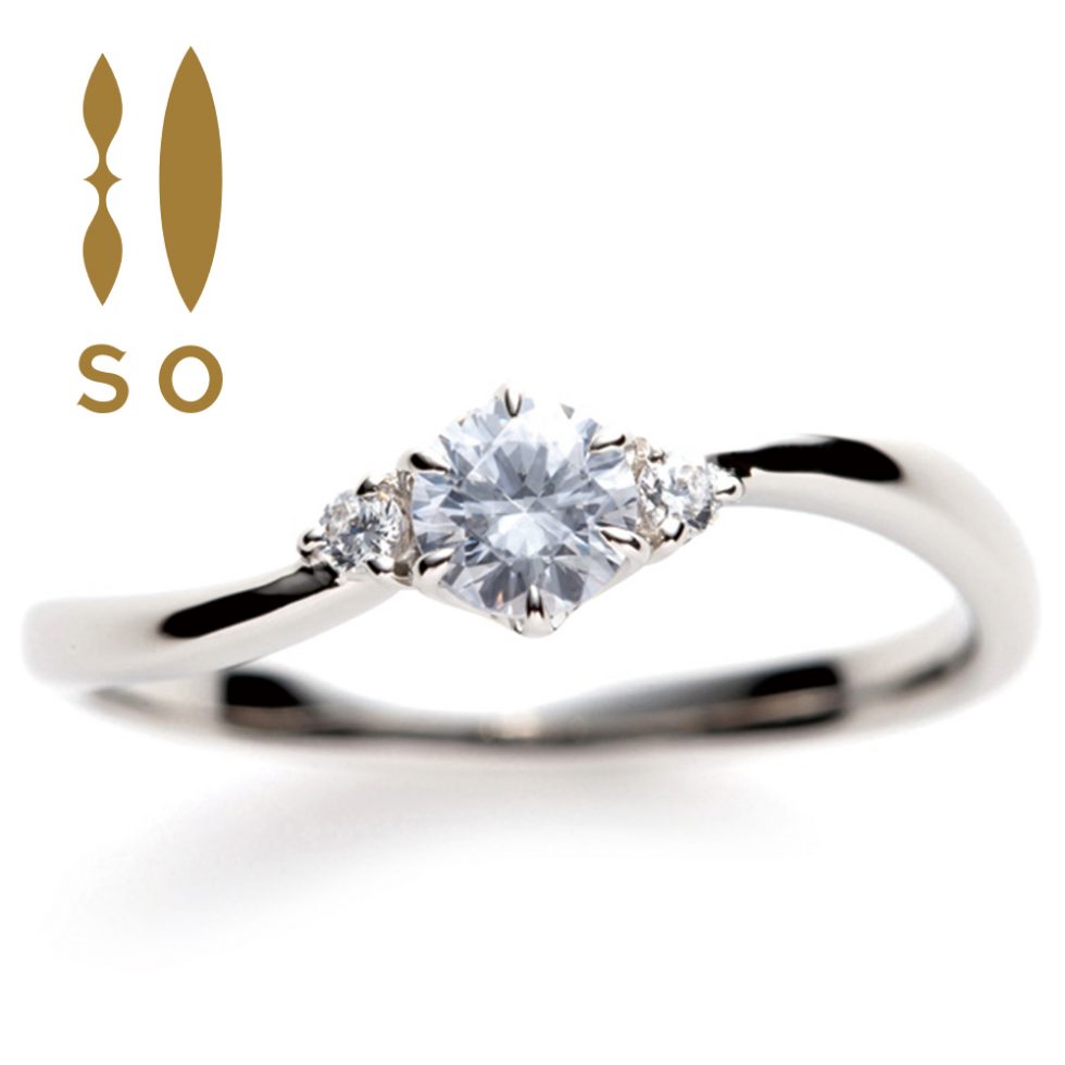 So Beautiful Heart 婚約指輪 〜ホワイトサファイア | ソウ(SO 