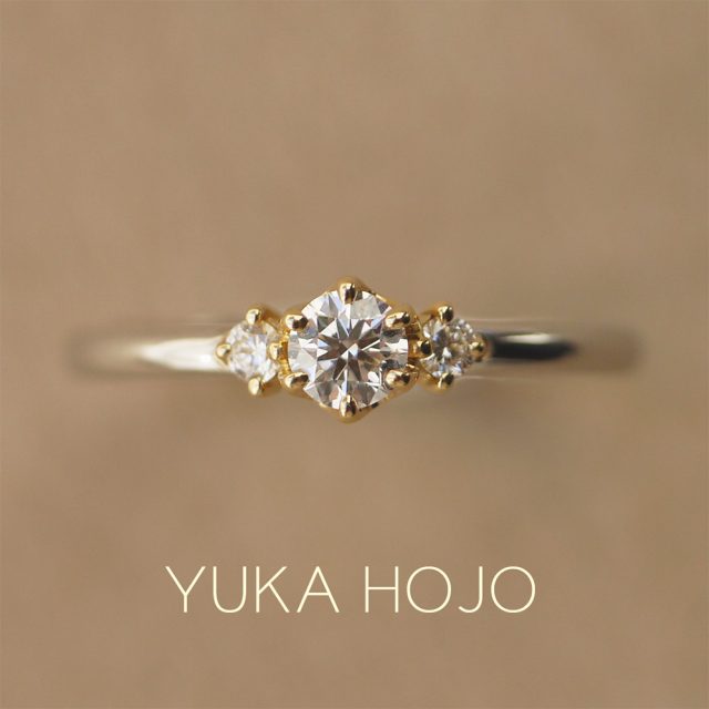 YUKA HOJO – Bloom / ブルーム エタニティリング（イエローゴールド）