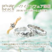 ビーチを創り出す、すべてのモチーフを結婚指輪・婚約指輪に。ハワイアンジュエリーブランド privatebeach-プライベートビーチ-【結婚指輪・婚約指輪のJK Planet】