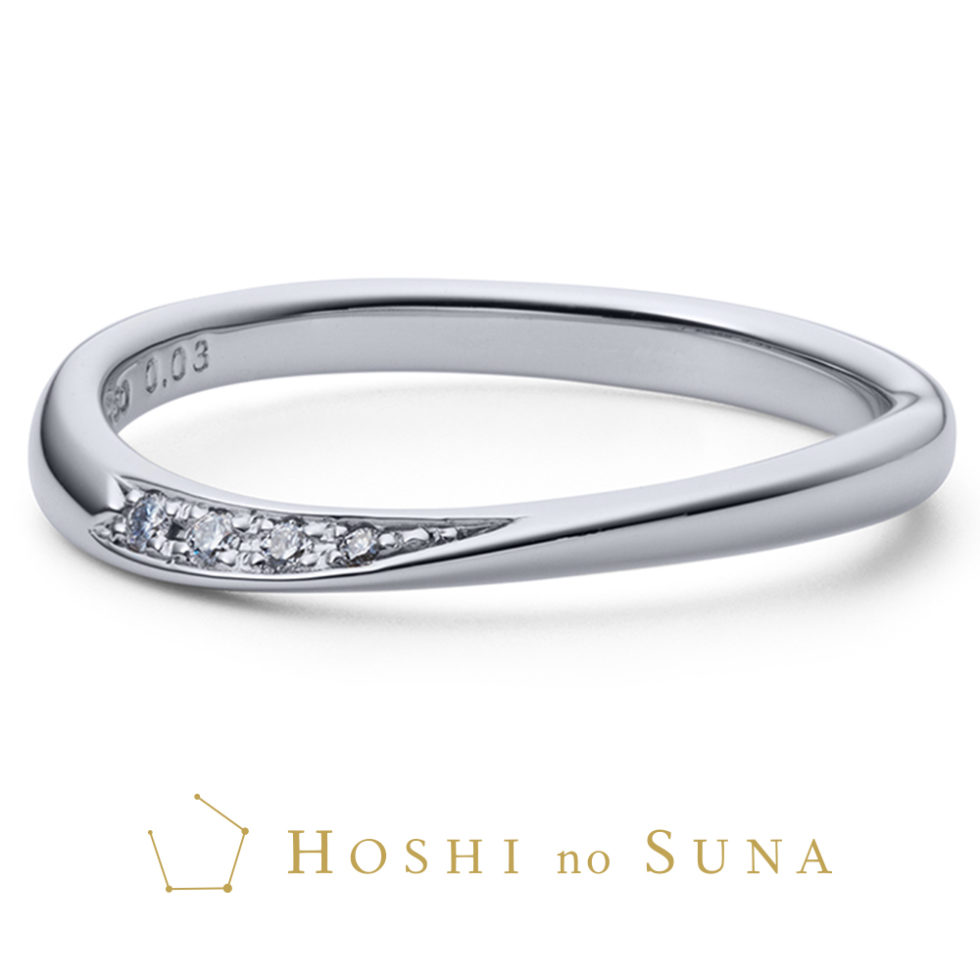 レディース結婚指輪　星の砂 JUNO / ジュノ(6月の女神)