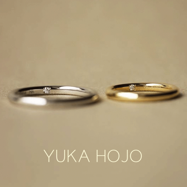 内側ソウルメイトダイヤ - YUKA HOJO - Soulmates / ソウルメイト　結婚指輪