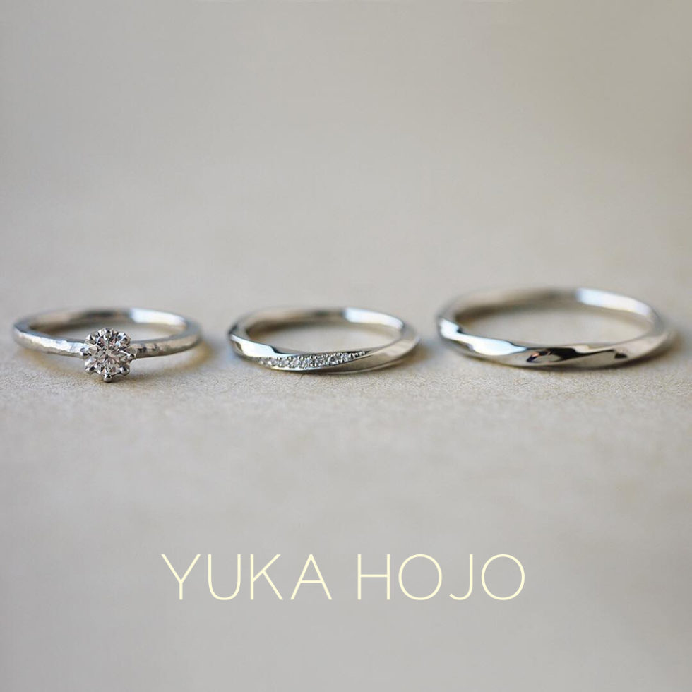 重ね着けイメージ画像 - YUKA HOJO - Ray of light / レイオブライト-結婚指輪　Capri / カプリ-婚約指輪