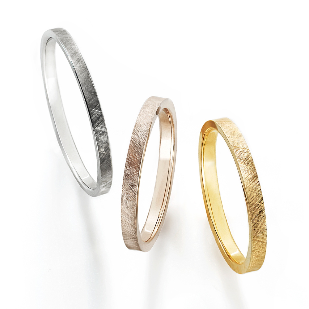 AHKAH – Damier Ring | アーカー(AHKAH)鹿児島 | 結婚指輪・婚約指輪の