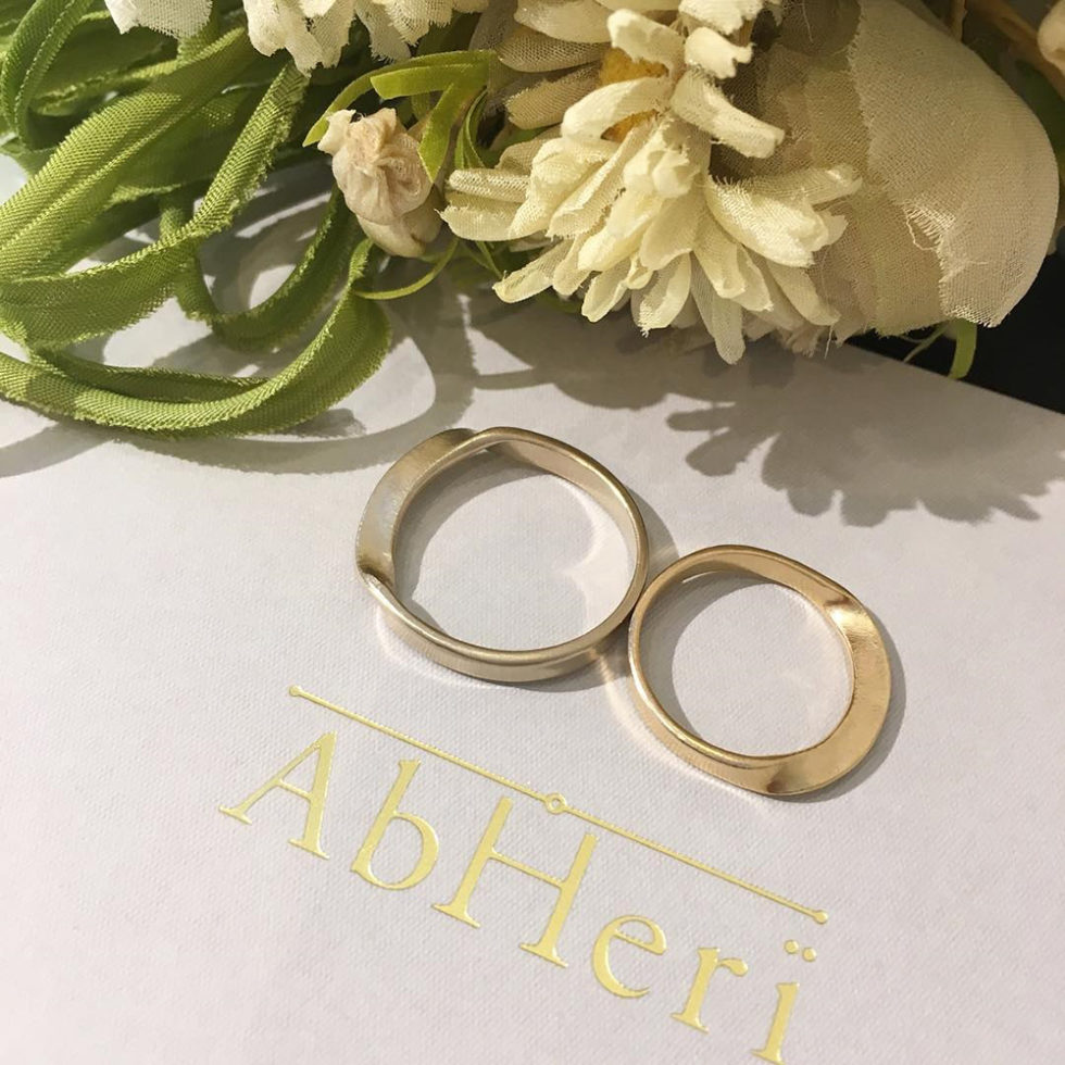 結婚指輪　ゴールド　AbHeri - アベリ【メビウスの輪】