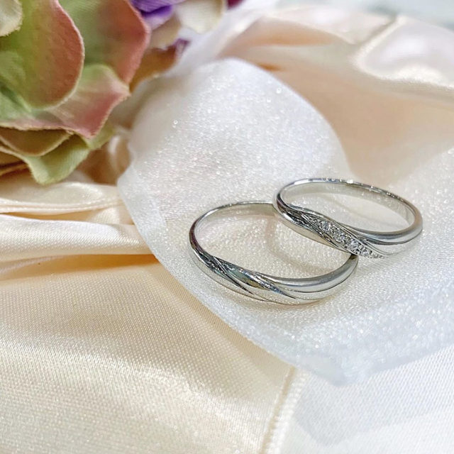 結婚指輪ペア画像　LANVIN[ランバン]結婚指輪 品番 5924052/5924053