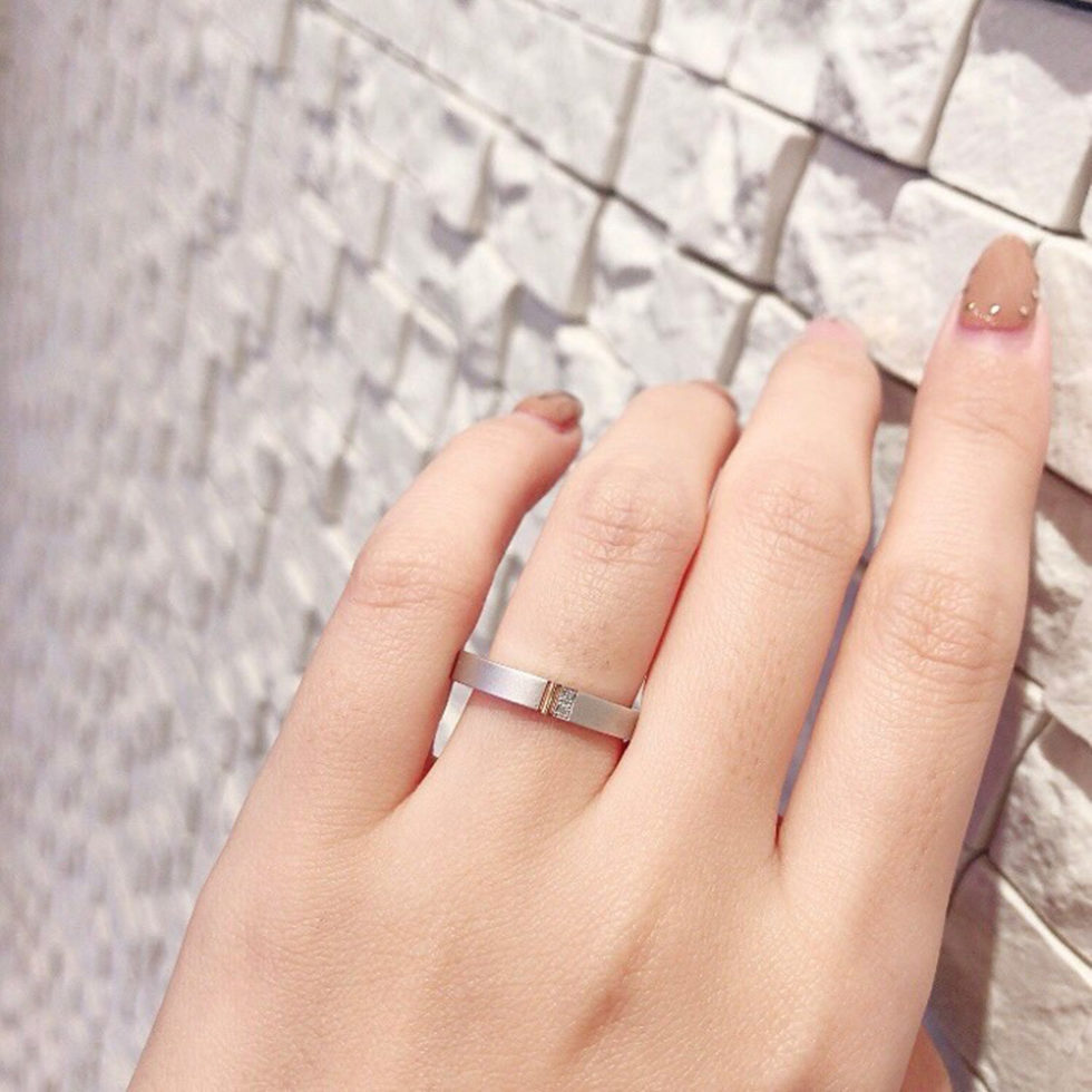 着画 - katamu - 紅(くれない)　結婚指輪