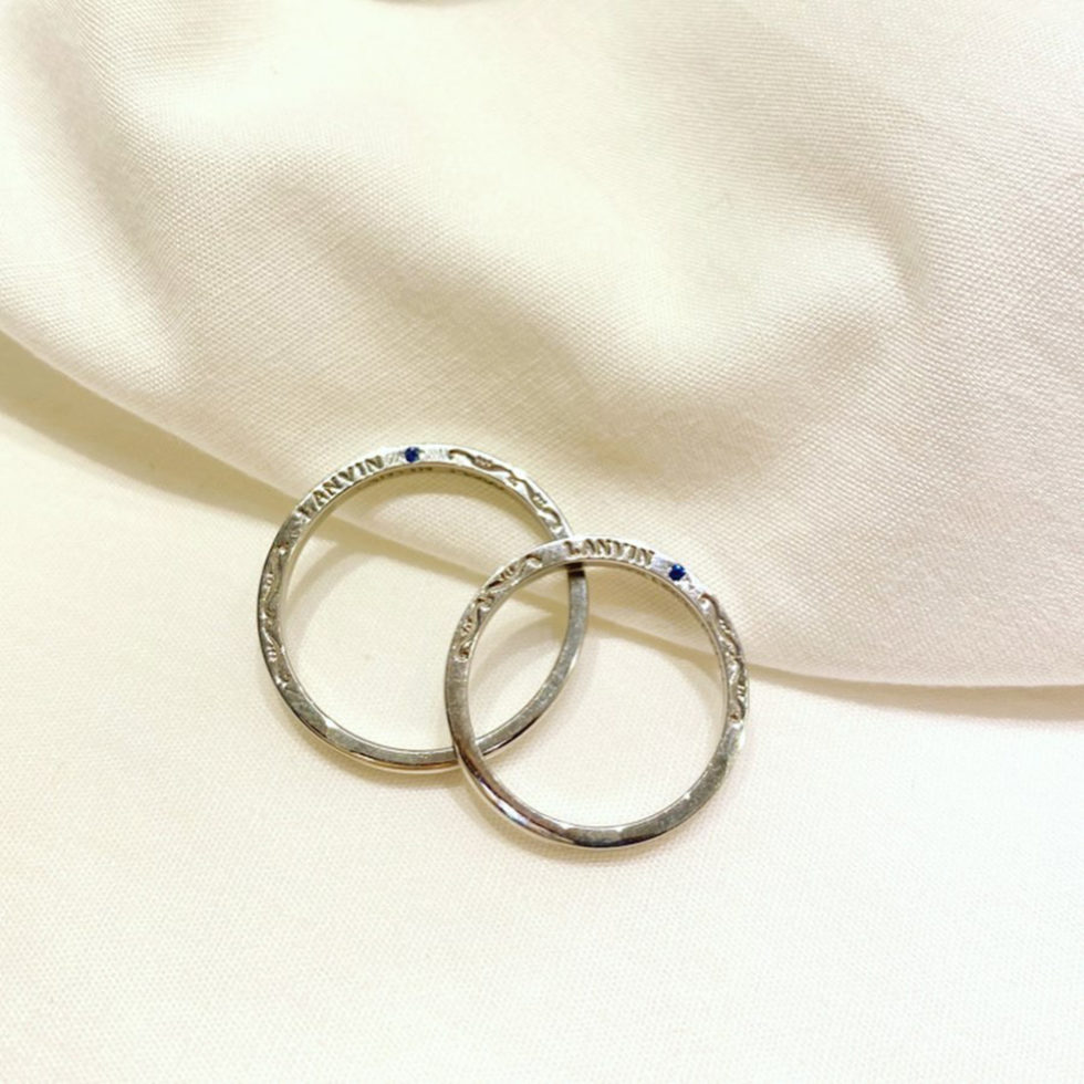 結婚指輪側面デザイン　LANVIN[ランバン]結婚指輪 品番 5924032