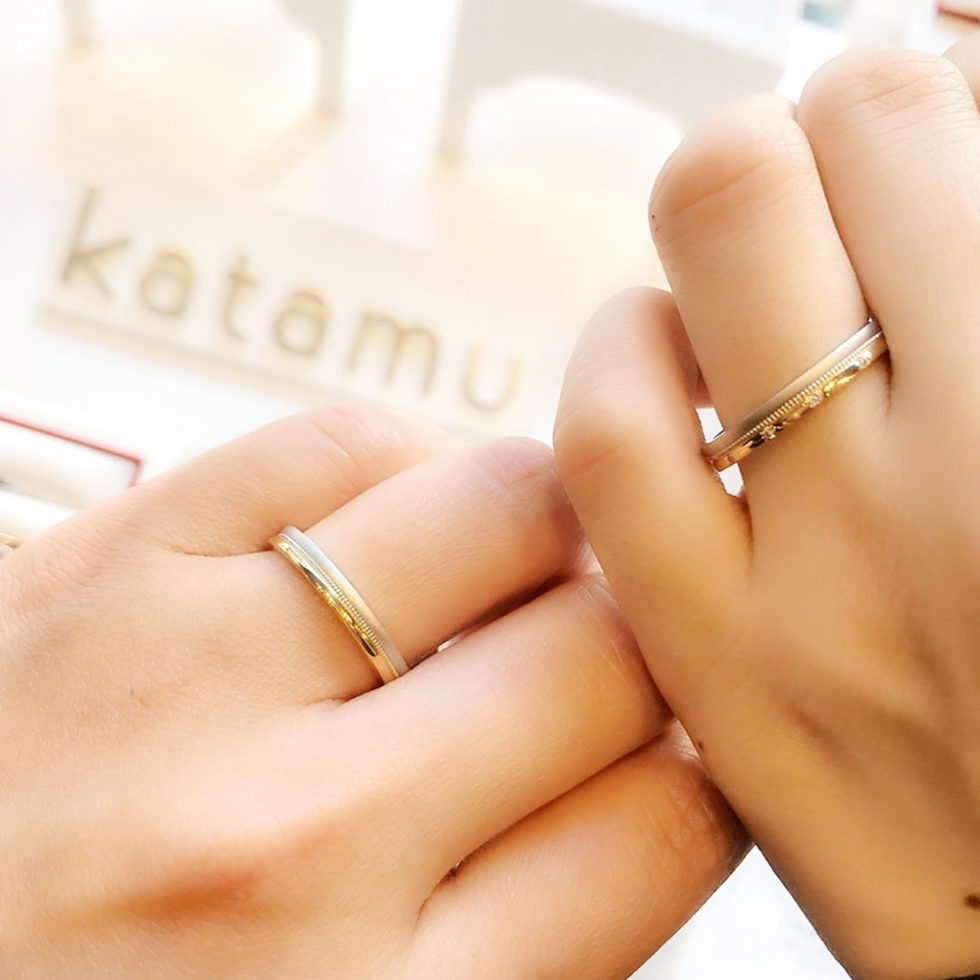 着画 - katamu - 東雲(しののめ)　結婚指輪