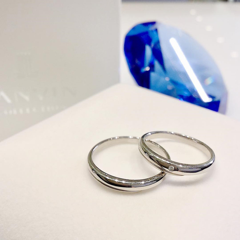 結婚指輪ペア画像　LANVIN[ランバン]結婚指輪　品番 5924054/5924055