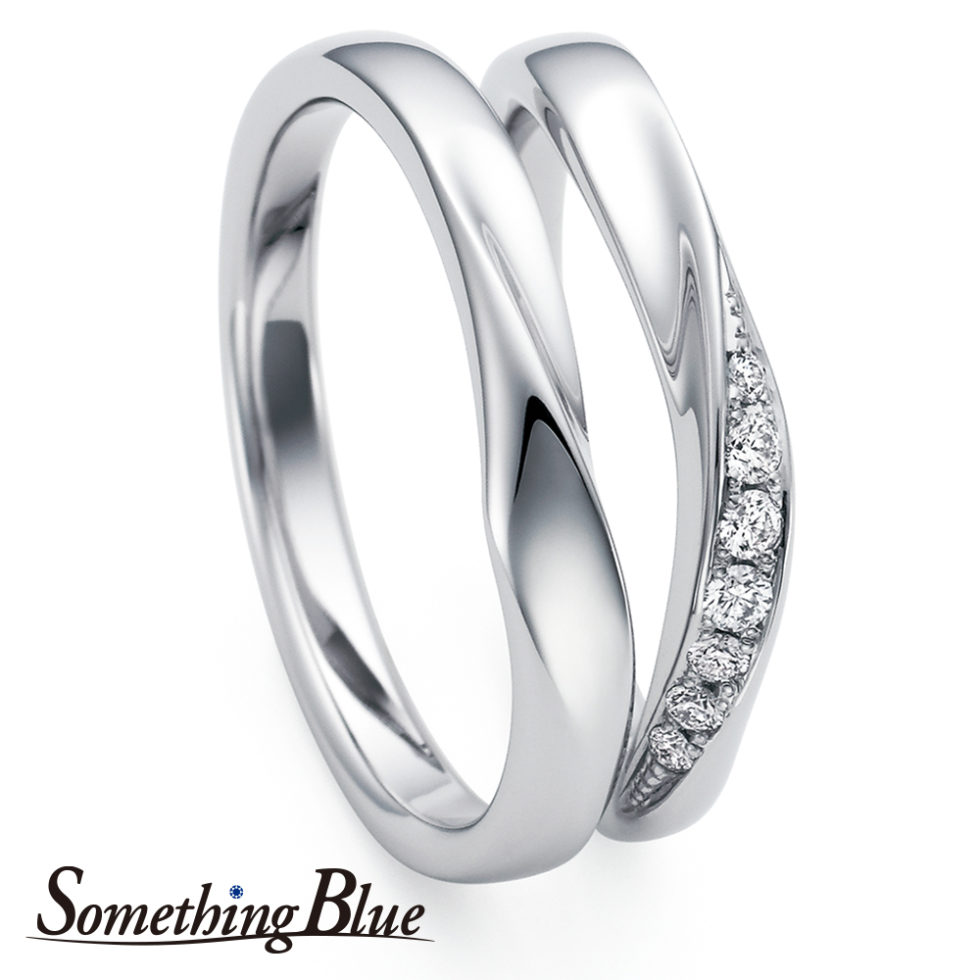 Something Blue – Wrap Heart / ラップハート 結婚指輪 SB787,SB788