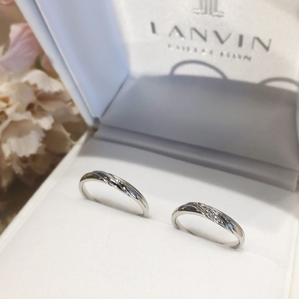 ケース入り画像　LANVIN[ランバン]結婚指輪 品番 5924052/5924053