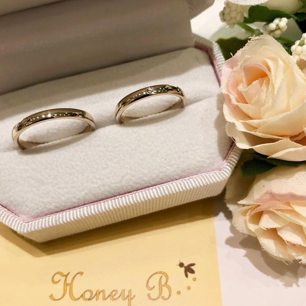 ケース入り結婚指輪画像 - Honey Bride　ハニーブライド Marron / マロン