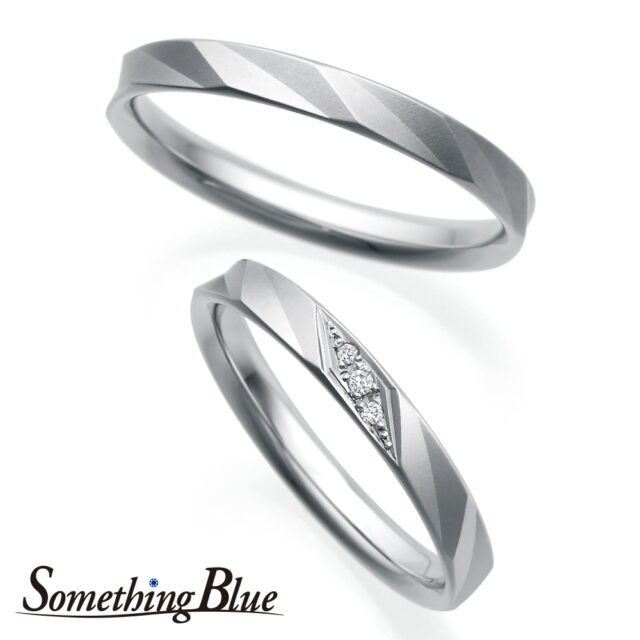 Something Blue – Ribbon / リボン 結婚指輪  SP814,SP815