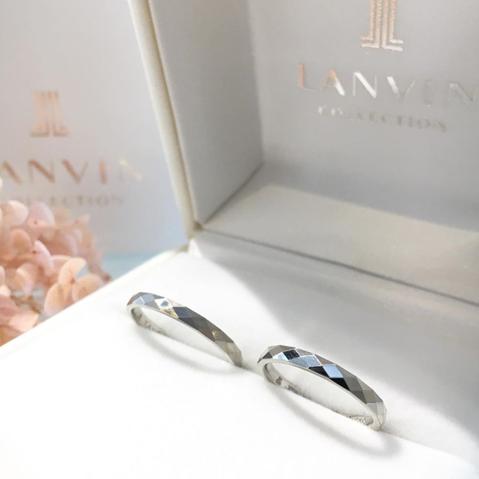 ケース入り　LANVIN[ランバン]結婚指輪 品番 5924064/5924065