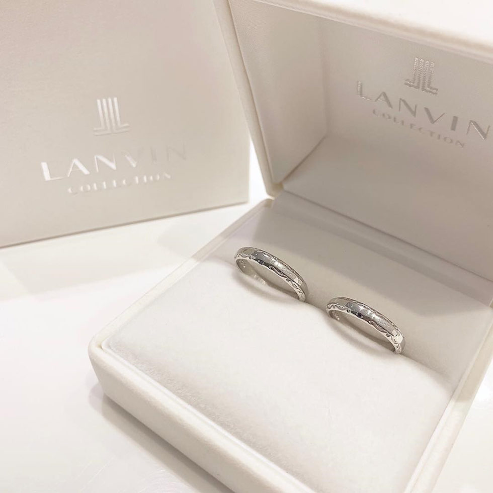 ケース入り　LANVIN[ランバン]結婚指輪 品番 5924048