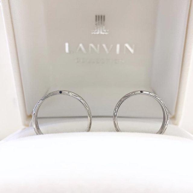 マリッジリング側面　LANVIN[ランバン]結婚指輪 品番 5924048