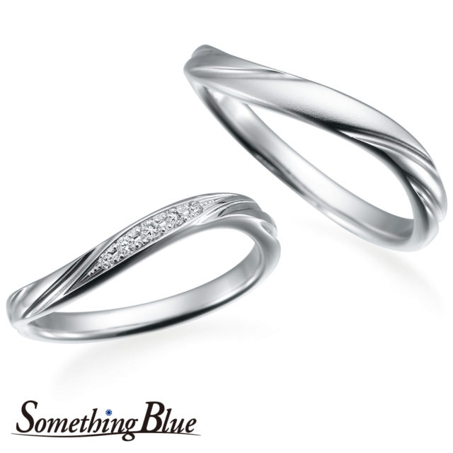 Something Blue – Ribbon / リボン 結婚指輪  SP814,SP815