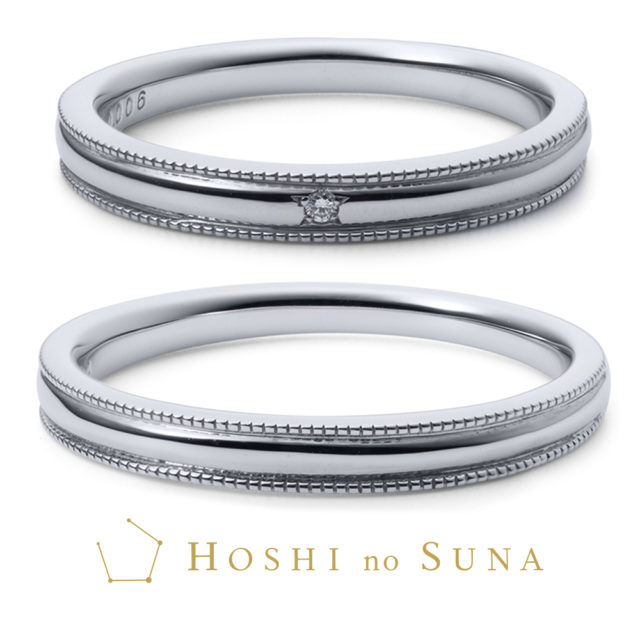 【NEW】星の砂 DUBHE / ドゥべ(おおくま座) 結婚指輪