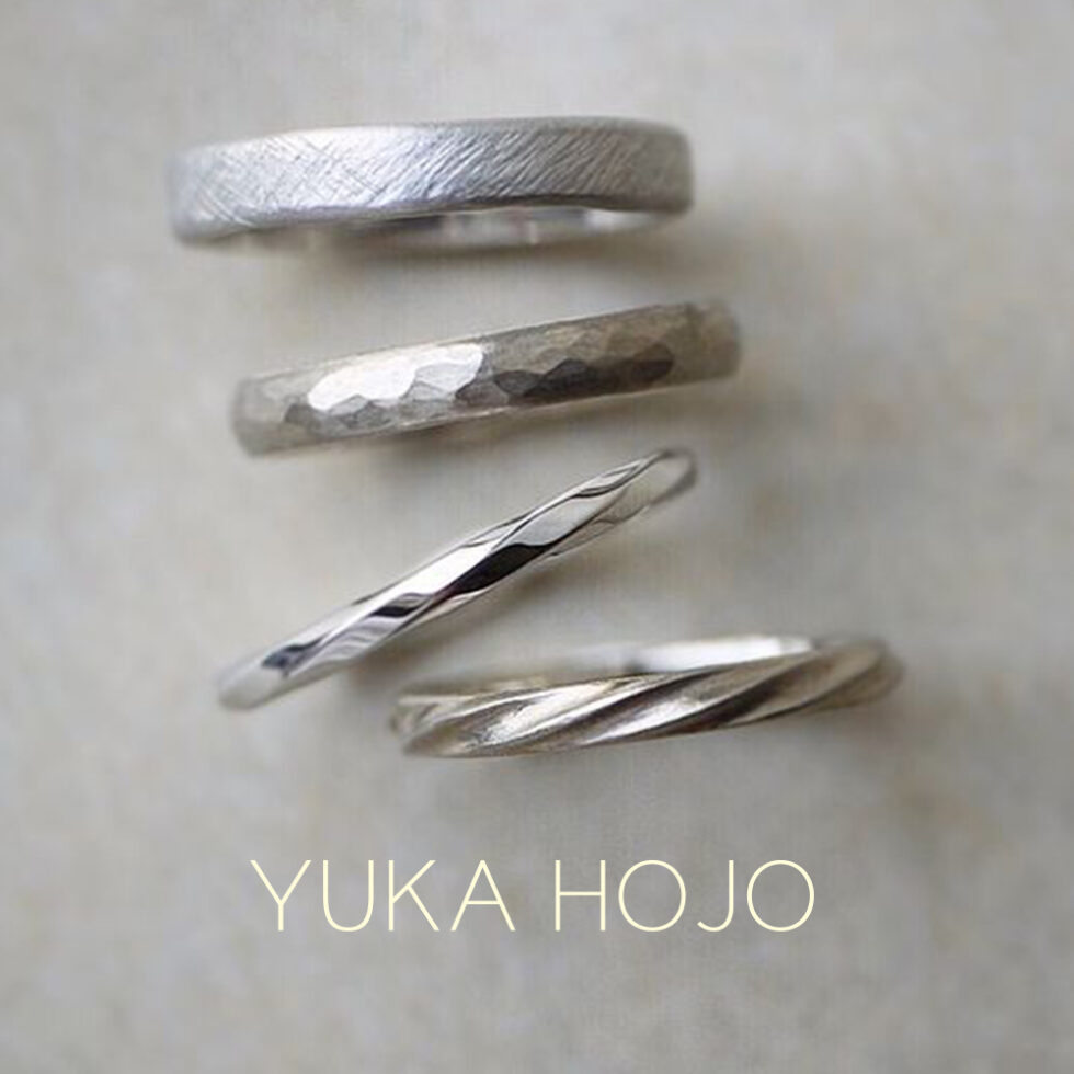 結婚指輪メンズ - YUKA HOJO - Weave/ウィーヴ　Passage of time/パッセージオブタイム　Ray of light/レイオブライト　Current/カレント