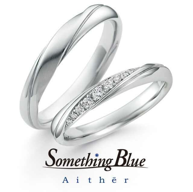 Something Blue – Ribbon / リボン 結婚指輪  SP814,SP815