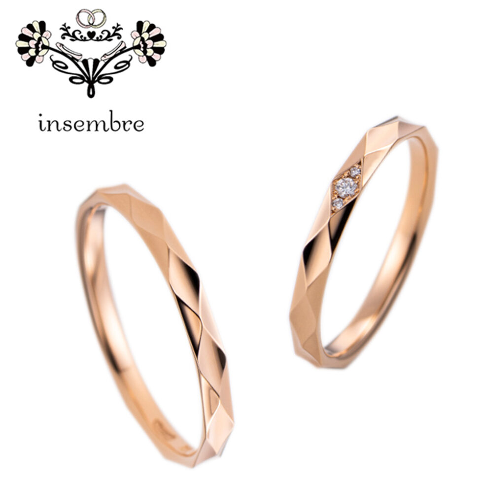 結婚指輪 - インセンブレ INS07　ピンクゴールド
