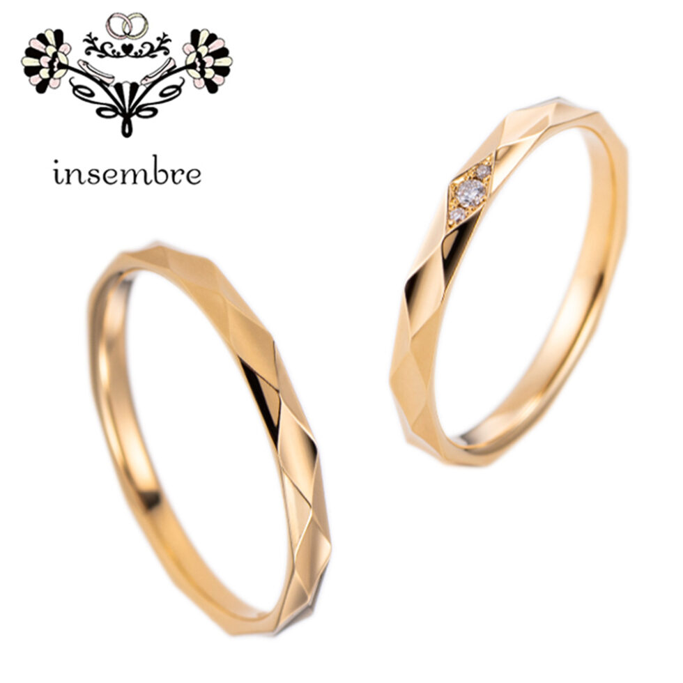 結婚指輪 - インセンブレ INS07　イエローゴールド
