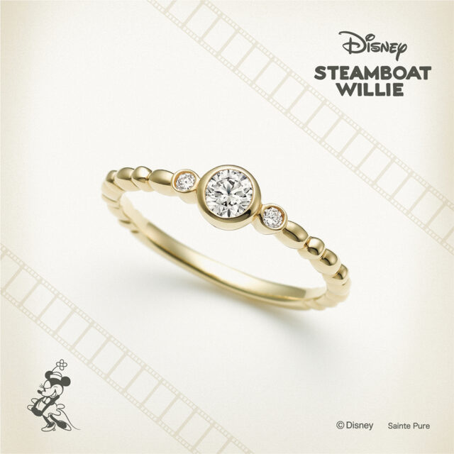 ディズニー スチームボートウィリー ジョリー ラフ 結婚指輪【Disney STEAMBOAT WILLIE】