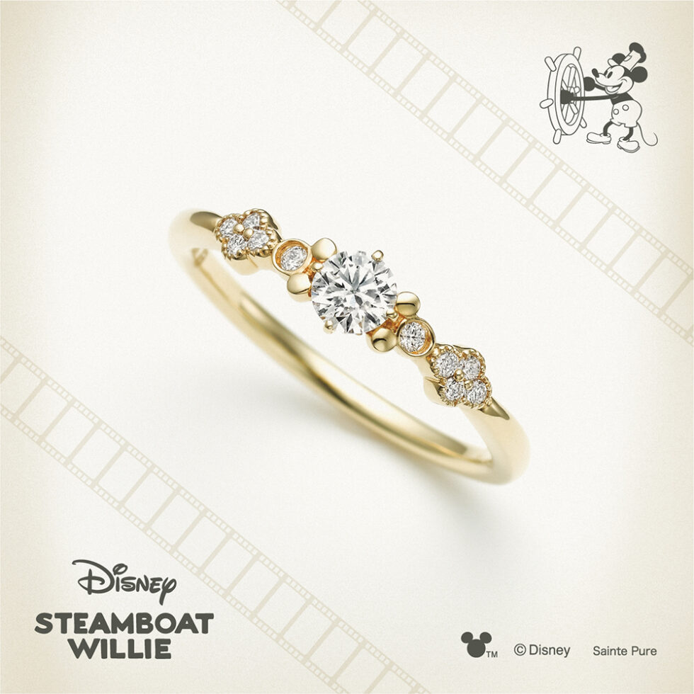 ディズニー スチームボートウィリー ジョリー ラフ 婚約指輪【Disney STEAMBOAT WILLIE】