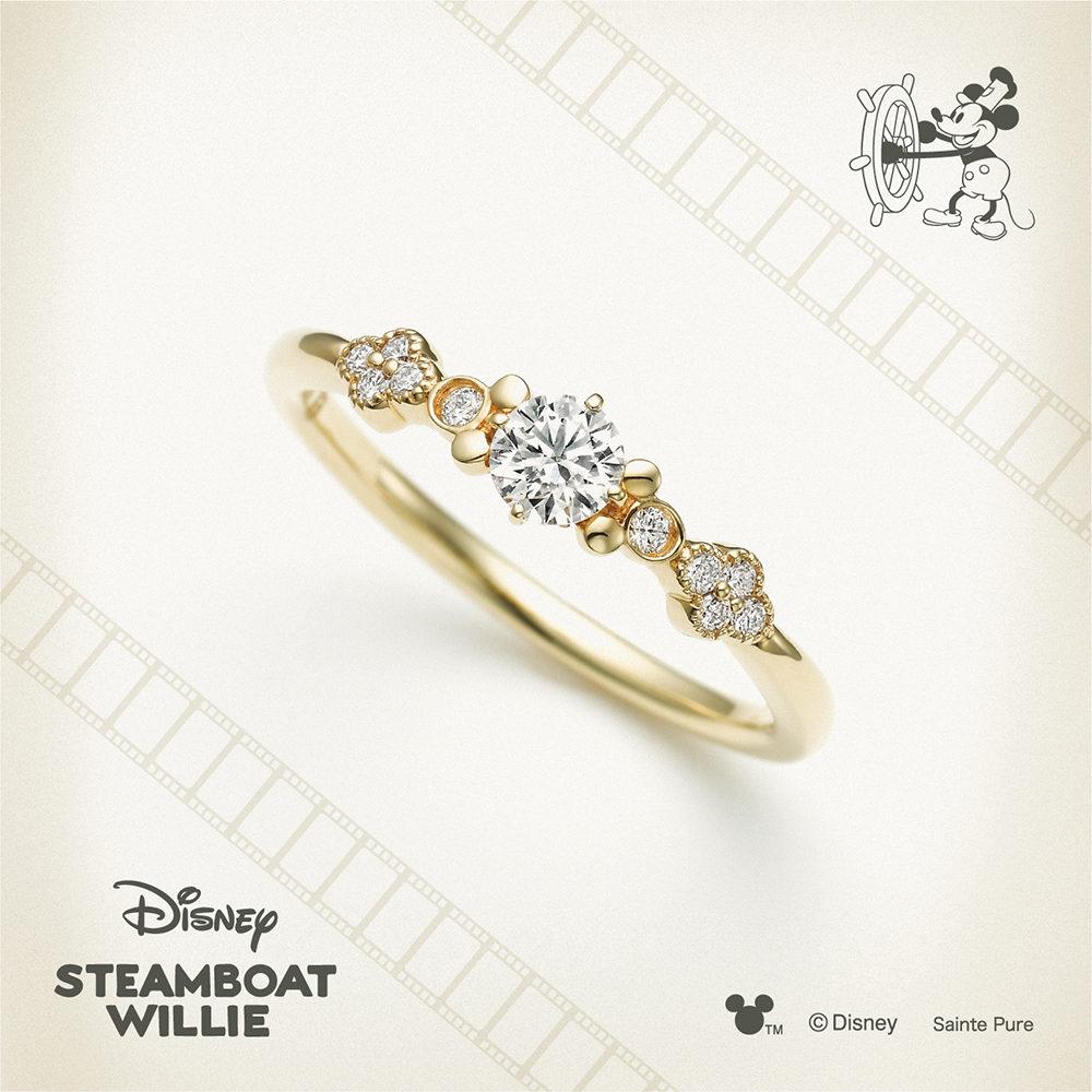 ディズニー スチームボートウィリー ジョリー ラフ 婚約指輪【Disney