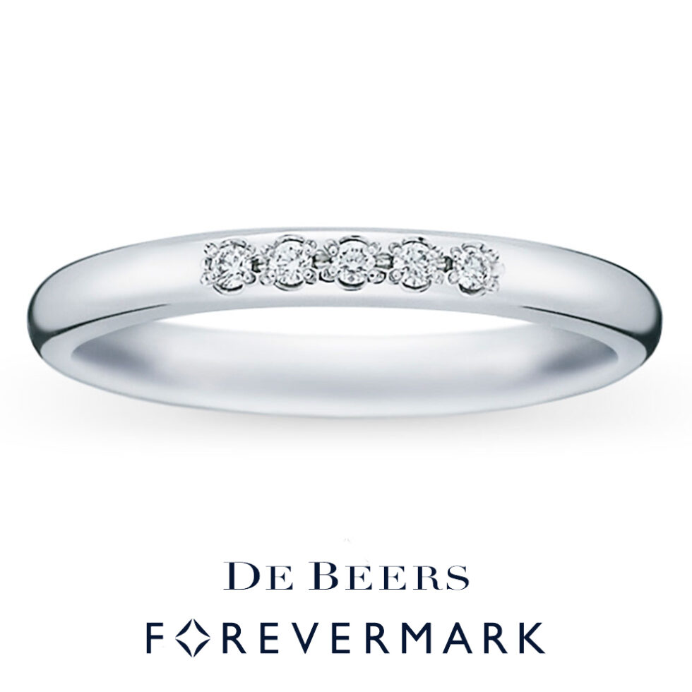 DE BEERS デビアス フォーエバーマーク プラチナ ダイヤモンド リング