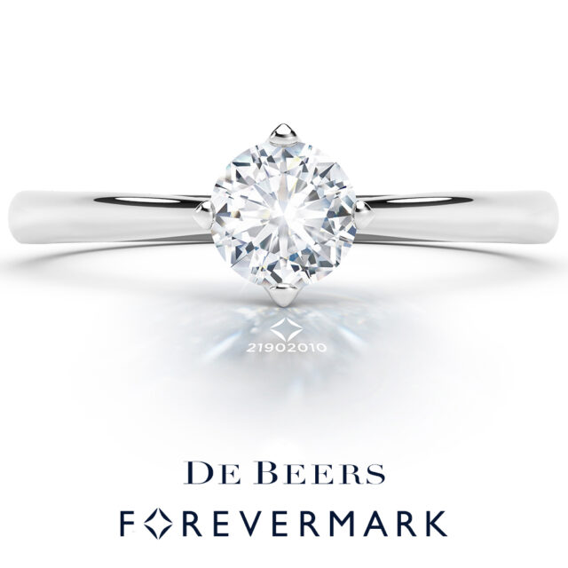 デビアス フォーエバーマーク セッティング®︎ パヴェ 婚約指輪(FBR052)