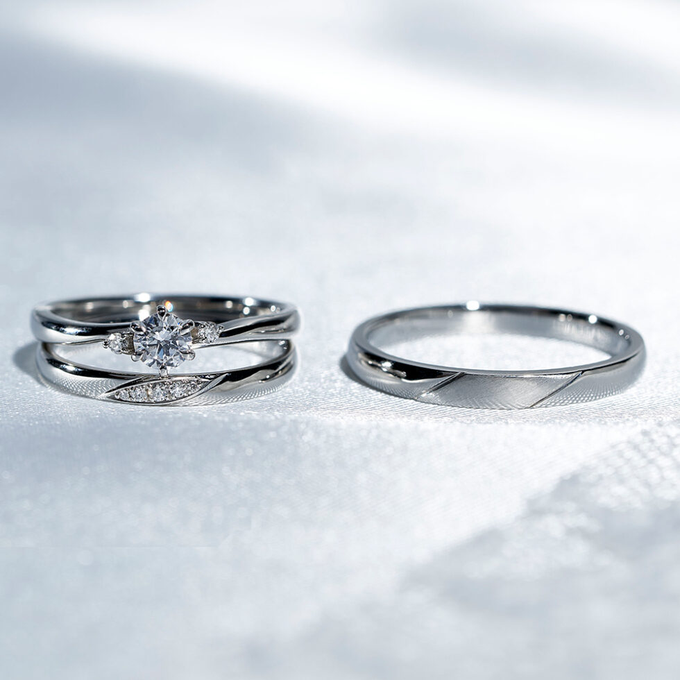婚約指輪&結婚指輪(セットリング) JKPLANETリミテッドエディション JKPL-4E　JKPL-4L/4M　プラチナ