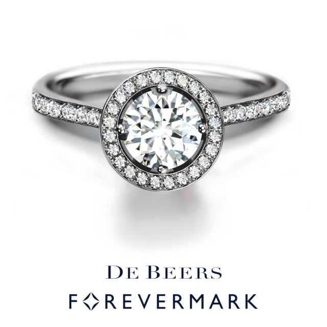 デビアス フォーエバーマーク セッティング®︎ パヴェ 婚約指輪(FBR052)