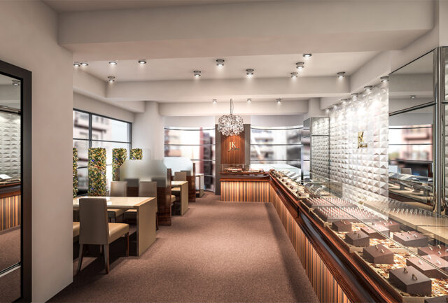 JKPLANET横浜元町店 ショップ店内写真【婚約指輪と結婚指輪のジュエリーセレクトショップ JKプラネット】