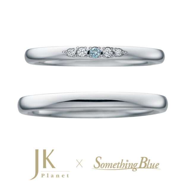 結婚指輪　JKPLANET × Something Blue　グリーム ブルーダイヤモンド レディース メンズ
