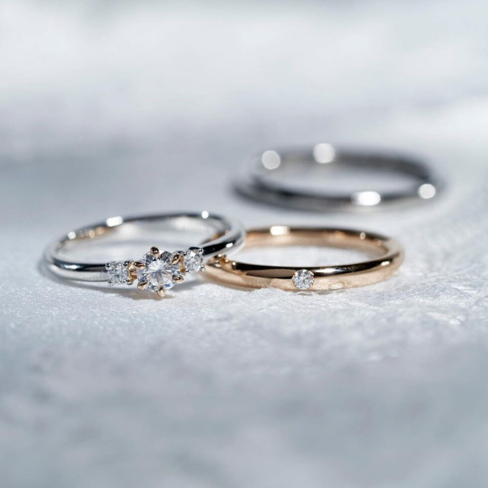 JKPLANET LIMITED EDITIONの婚約指輪(エンゲージリング)&結婚指輪(マリッジリング) JKPL-2E/JKPL-2L/JKPL-2M