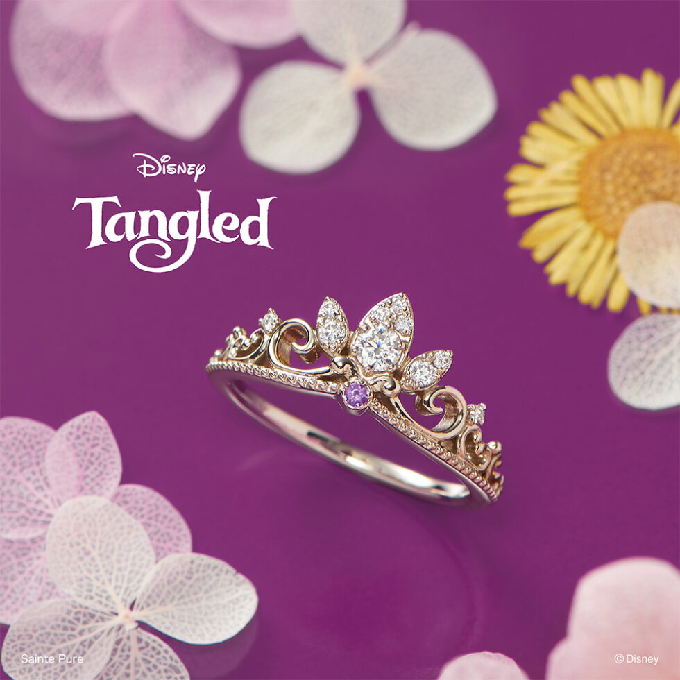 ディズニー Tangled ｢ラプンツェル｣の婚約指輪 【Tiara of Promise ティアラ オブ プロミス〜約束のティアラ〜】 の婚約指輪(2023〜2024期間数量限定モデル)