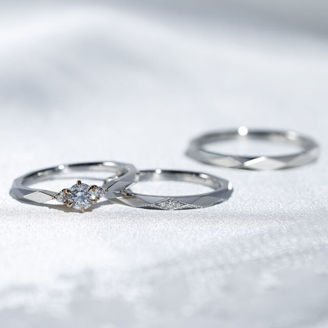 婚約指輪&結婚指輪(セットリング) JKPLANETリミテッドエディション JKPL-7E　JKPL-7L/7M　コンビネーション イメージ