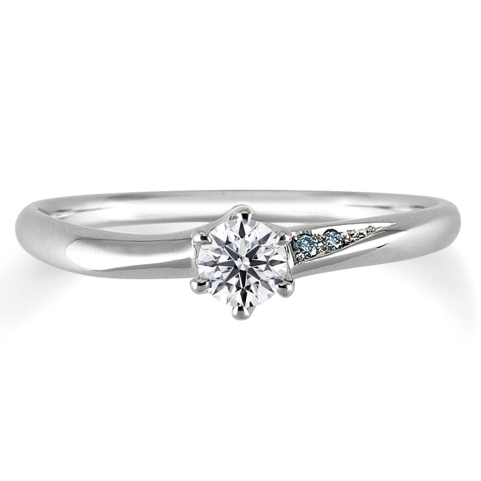 婚約指輪 - いい夫婦 ブライダル イヤーモデル ブルーダイヤモンド　IFE025-01/IFM025G/IFM125W