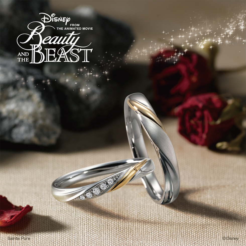 結婚指輪　ディズニー｢美女と野獣｣ ビー・アトラクティドゥ (2023〜2024期間数量限定モデル)